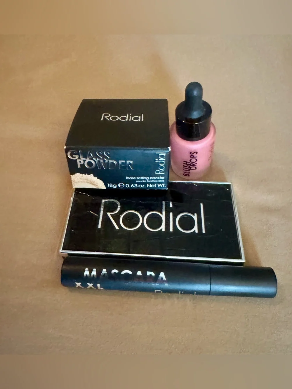Rodial Pink & Neutral Blush and Eye Palette with Black Mascara